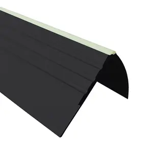 Stair anti slip nosing rubber PVC photoluminescent element RDFL 90cm black