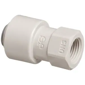 John Guest CI3208U7S - 1/4" Push Fit x 7/16" Female - Universal Tap Adaptor