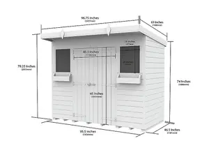 DIY Sheds 8x4 Pent Summer Shed Loglap