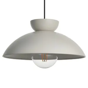 Stacked Matt White LED Pendant ceiling light, (Dia)380mm