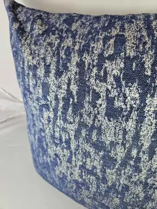 FERRIA PAISLEY PATTERNED BLUE CUSHION