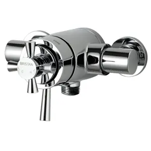 Bristan Rio Exposed Dual Control Thermostatic Mixer Shower Valve 110mm - 155mm