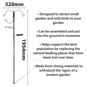 Bird Care Station With Feeder and Bath