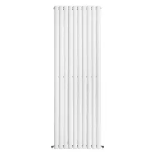 Right Radiators 1800x590mm Vertical Single Oval Column Designer Radiator White