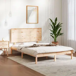 Berkfield Bed Frame Solid Wood Pine 120x200 cm