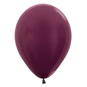 Globos Latex Metallic Balloons (Pack of 100) Burgundy (One Size)