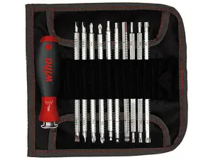 Wiha 03591 SYSTEM 6 SoftFinish Interchangeable Screwdriver Set, 12 Piece WHA03591