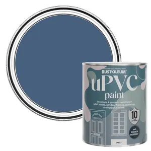 Rust-Oleum Ink Blue Matt UPVC Paint 750ml