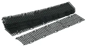 FloPlast Black Gutter guard (L)500mm, Pack of 10