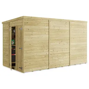 BillyOh Switch Tongue and Groove Pent Wooden Shed - 12x6 Windowless - 11mm Thickness