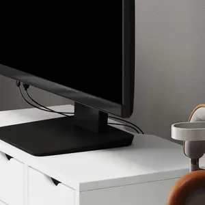 HOMCOM Monitor Stand Riser with 3 Drawers for Laptop, Computer, PC, White