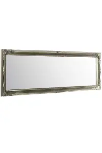 MirrorOutlet Fraser Silver Beaded Dress Mirror 122 x 41cm