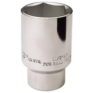 Draper Ball Joint Socket, 1/2" Sq. Dr., 38mm or 1.1/2" AF 26916