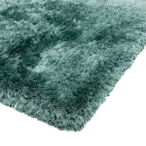 Aqua Handmade , Luxurious , Modern , Plain , Shaggy , Sparkle Easy to Clean Rug for Living Room, Bedroom - 160cm X 230cm