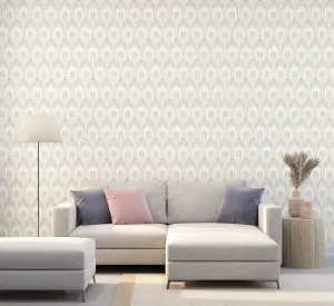 Hoopla Walls Natural Deco Arch Smooth Matt Wallpaper