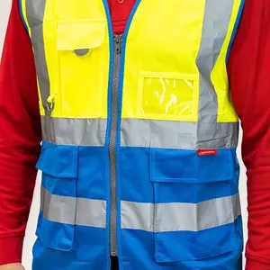 Timco - Hi-Visibility Executive Vest - Yellow & Blue (Size Large - 1 Each)