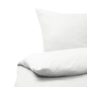 Duvet Cover Set AVONDALE 220 x 240 cm Cotton Sateen White