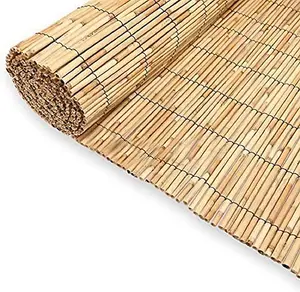 Abaseen 2m x 3m Extra Thick Natural Peeled Reed Fence, Garden Screening Fence for Outdoor Wind and Sun Protection