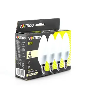 LED Candle 6W E14 4Pack Warm White