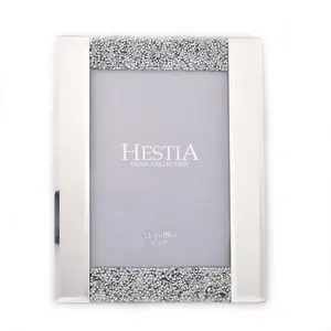 Hestia Diamante and Mirrored Photo Frame 5" x 7"