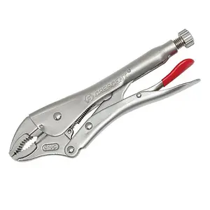 Cresent Locking Molegrip Pliers Set of 2 With Curved Jaw & Wire Cutter 8" & 10"