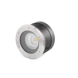 Luminosa Suria LED Outdoor Recessed Spotlight Narrow Beam Angle Matt Nickel IP67