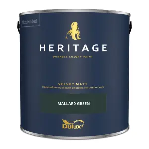 Dulux Trade Heritage Mallard Green Velvet matt Wall paint, 2.5L