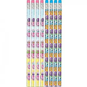 Hatchimals Character Pencil With Eraser (Pack of 8) Multicoloured (One Size)