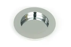 From The Anvil Polished Chrome 75mm Plain Round Pull