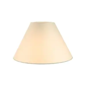 Traditional 8 Cream Cotton Coolie Lampshade Suitable for Table Lamp or Pendant