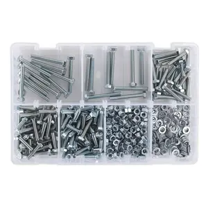 Sealey Setscrew, Nut & Washer Assortment 444pc High Tensile M5 Metric AB049SNW