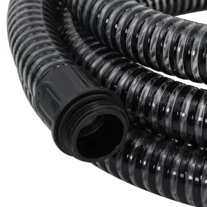 Berkfield Suction Hose with Brass Connectors 3 m 25 mm Black