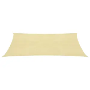 Berkfield Sunshade Sail 160 g/m2 Beige 2x4.5 m HDPE