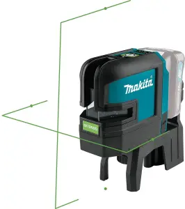 Makita SK106GDZ 12v CXT 4 Point Green Self Level Cross Line Laser Level + Tripod