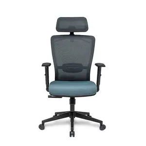 FlexiSpot Ergonomic Elastic Swivel Office Chair with Hanger in Blue