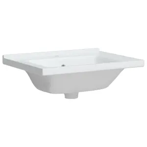 Bathroom Sink White 61x48x19.5 cm Rectangular Ceramic