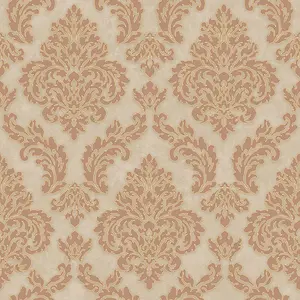 SK Filson Coper Sahara Damask Wallpaper