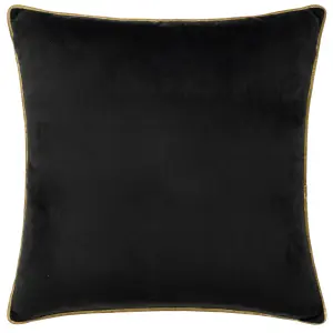 Paoletti Meridian Velvet Piped Feather Filled Cushion