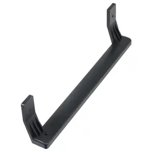 SPARES2GO Door Handle Grab Bar compatible with Beko CFP169 FFP167 Fridge Freezer 5907610700 (Silver / Black, 330mm)