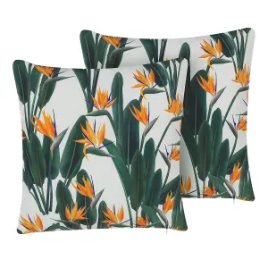 Set of 2 Outdoor Cushions TSOTYLI Green