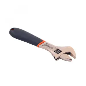 Oypla Wide Mouth Soft Grip Adjustable Wrench Spanner - 24 x 200mm - 8"