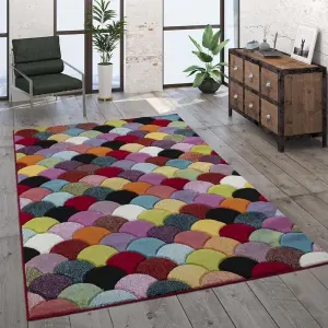 Abaseen Multicolor Rug 60x110cm Modern Rug For Bedroom Rectangular