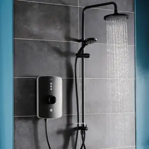 Triton Amala DuElec® Matt Black Manual Electric Shower, 9.5kW