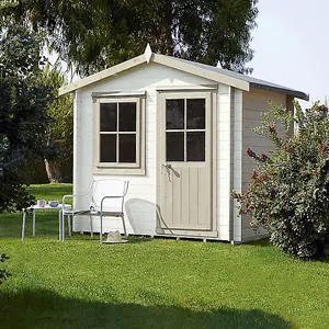 Shire Hartley 8x6 ft with Single door & 1 window Apex Wooden Cabin (H)2360mm x (W)2390mm