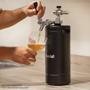 Baridi UK Style Tap with CO2 Regulator for Baridi Growler Kegs - DH102