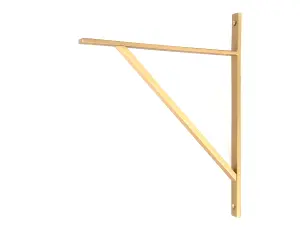 Satin Brass Chalfont Shelf Bracket (314mm x 250mm)