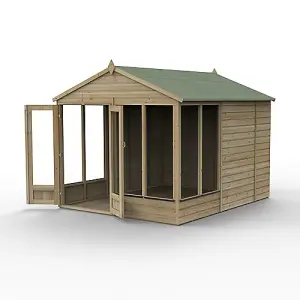 Beckwood Apex Summerhouse 8x10 - Double Door - 6 Windows