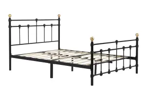 Birlea Atlas Small Double Bed Frame In Black