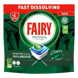 Fairy Original All In One Dishwasher Tablets, 14 Capsules x 3