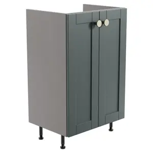 Ashford Matt Kombu green Shaker Freestanding Base unit (W)495mm (H)820mm